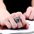 thumbnail image 4 of Mens Lion Head Alloy Ring European Style Jewelry Gift, 4 of 6