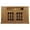 Bright White, variant on Rustic Tall TV Stand with 3 Fixed Wood Shelves, Burnt Red