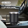 thumbnail image 3 of 30 oz Tumbler with Handle and Lid, Stainless Steel Tumblers Double Wall Vacuum Insulated Travel Mug Leak Proof Cup Keep Drinks Cold and Hot Black, 1 Pack, 3 of 4