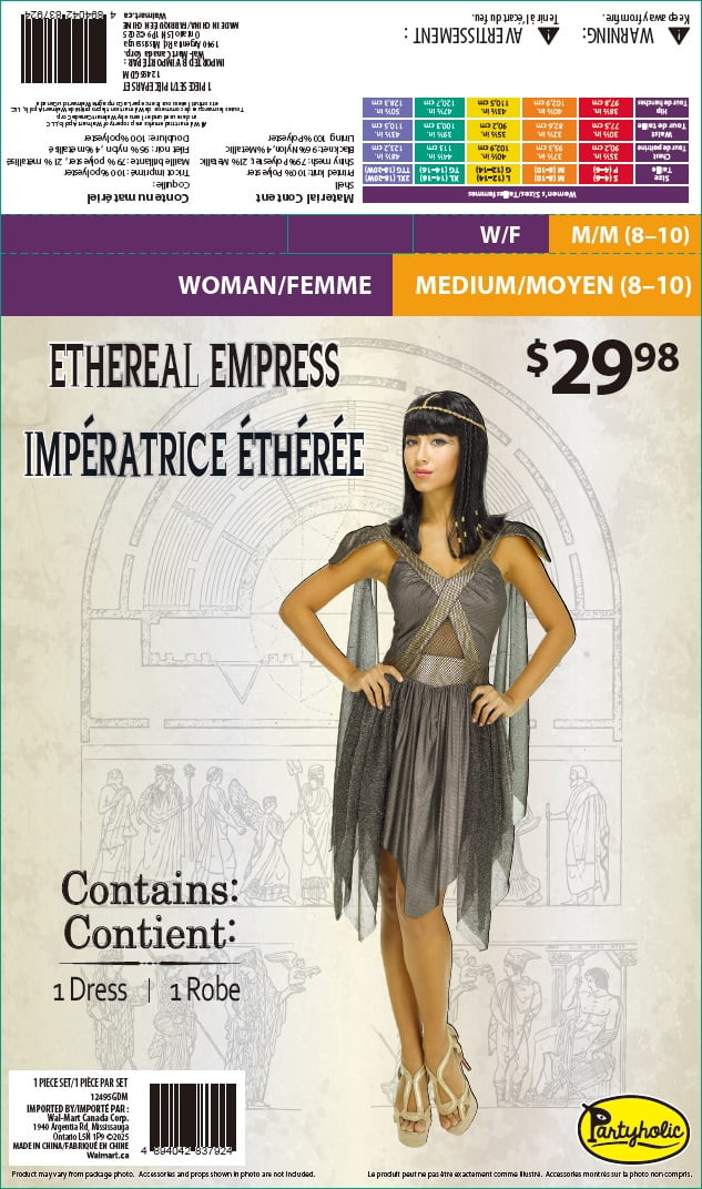 Costume de princesse guerrière pour femmes, taille moyenne, Partyholic