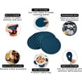 thumbnail image 5 of NOGIS Drink Coasters Set of 6 with Holder,4.0 Inches Round Silicone Coaster,Stay Put,Deep Tray,Non-Slip,Heat Resistant,Soft Cup Mat for Tabletope Protection,Furniture from Damage(Navy Blue), 5 of 6