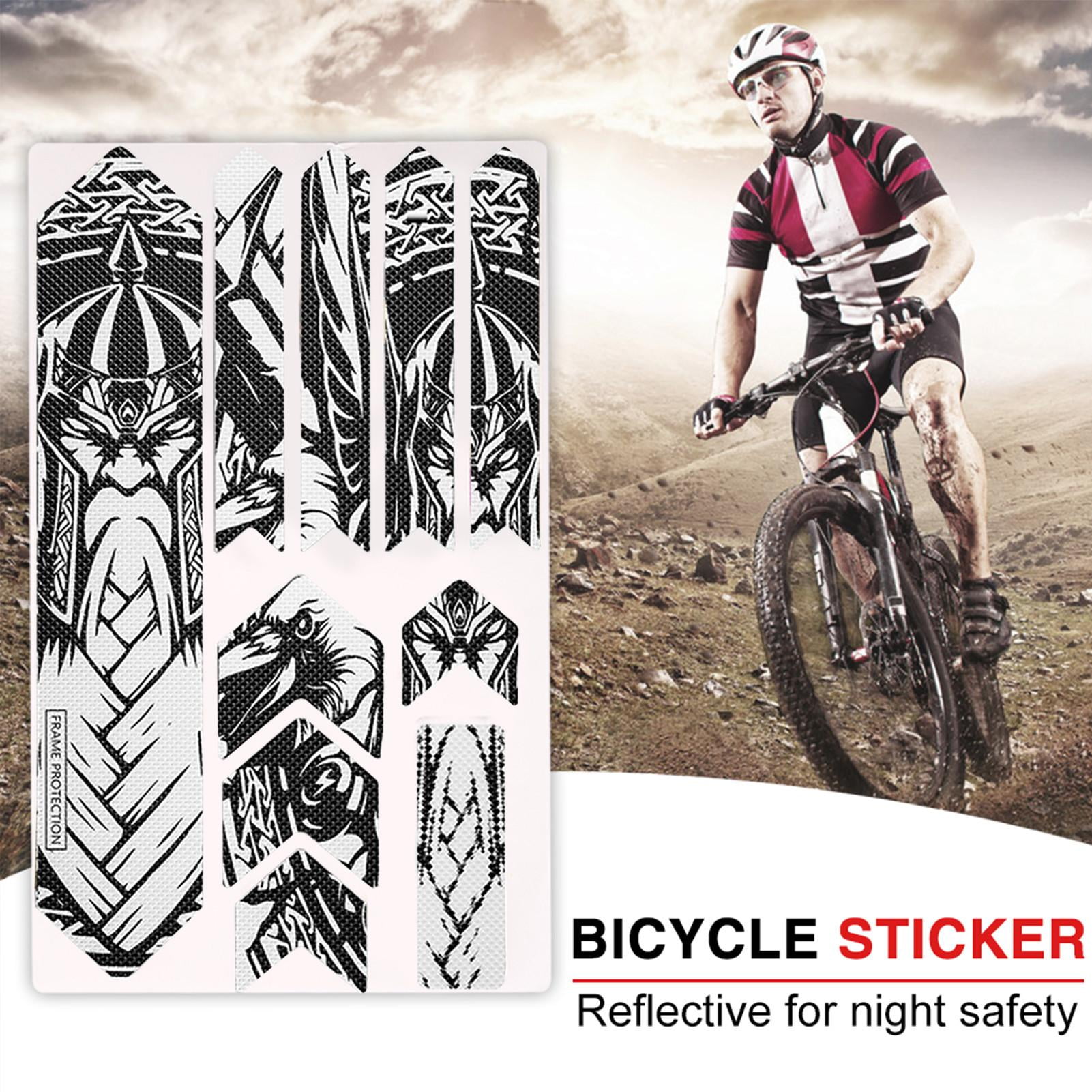 Moutain Bike MTB Wheel Rim Stickers Bicycle Cycling Race Night Reflective Decals 