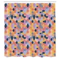 thumbnail image 2 of Ambesonne Geometric Shower Curtain, Colorful Symmetric Art, 69"Wx75"L, Pale Orange Dried Rose, 2 of 4