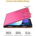 thumbnail image 4 of DTTO iPad Air 5th/4th Case, Premium Leather Business Folio Stand Cover with Built-in Apple Pencil Holder - Auto Wake/Sleep and Multiple Viewing Angles for iPad 10.9 Inch 2020/2022, Rose Red, 4 of 7