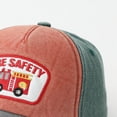 thumbnail image 5 of CAUYDY 4T 5T 6T Kid Boys Summer Hat Fire Truck Water Washable Baseball Cap With Patchwork Embroidery Color Blocking Cartoon Childrens Cap (Sizes 3-8 Years,L04-Green), 5 of 7
