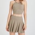 thumbnail image 2 of Butterfly Athletic Shorts For Womens 2 In 1 Flowy High Waisted For Tennis Running Workout With Pockets Khaki L, 2 of 6