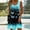 Blue Black, variant on Women's Butterfly Print V-Neck Sundress Soft Sleeveless Summer Dress Lightweight Boho Beach Dress Gray,XXL