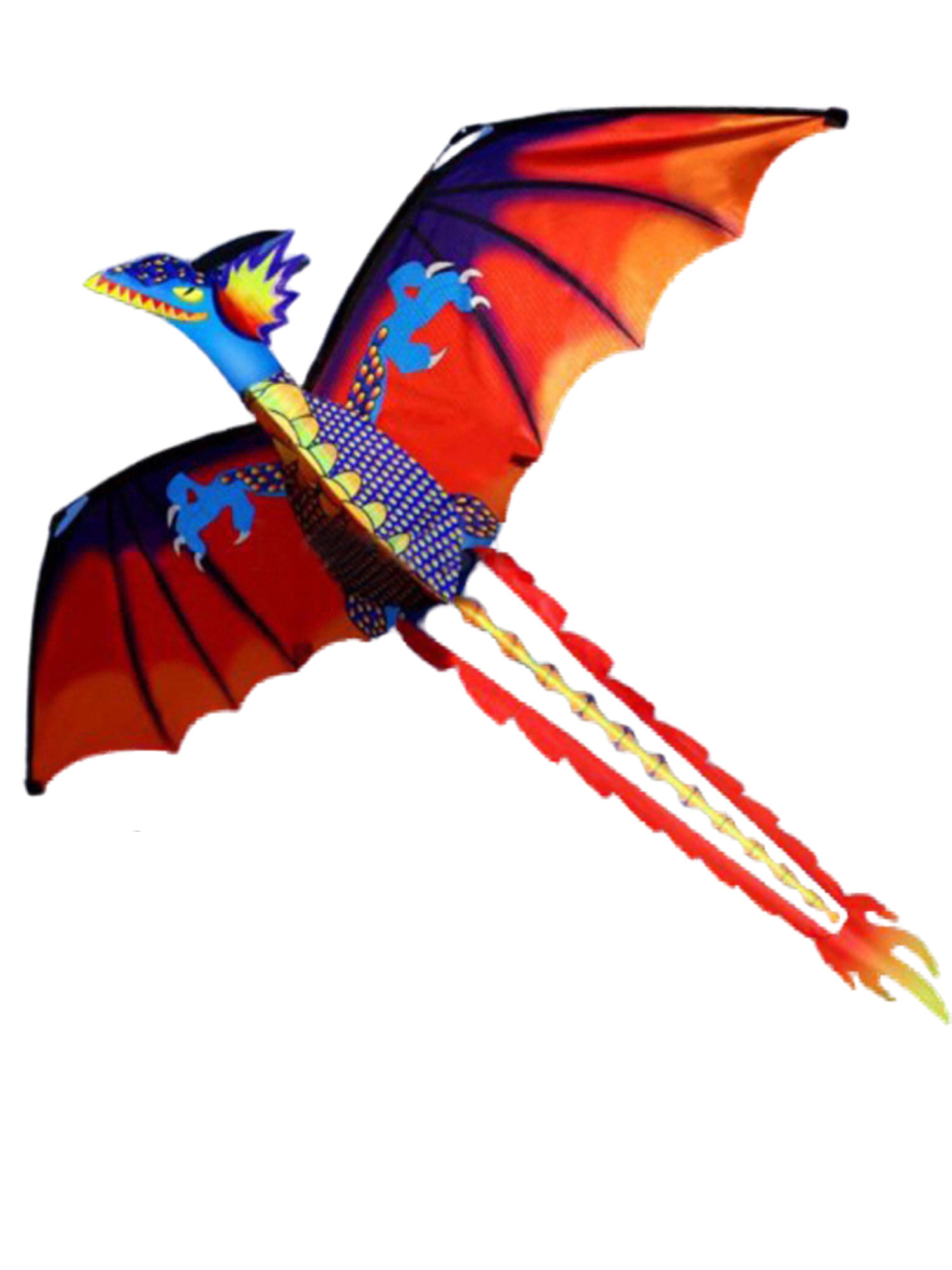 LED Lights Dragon Kite outdoor Easy to Fly Single Line With Tail and flying tool 
