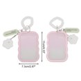 thumbnail image 3 of Unique Bargains 1 Pc ID Badge Holder Elastic Cord Keychain Card Holder Pink, 3 of 5