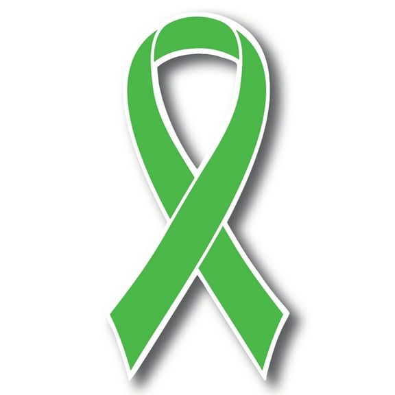 Magnet Me Up Support Gallbladder Awareness Kelly Green Ribbon Magnet Decal, 3.5x7 In, Vinyl Automotive Magnet
