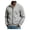 Light Gray, variant on Men's Zip Up Fleece Lined Sweatshirts Lightweight Sweater Jackets Long Sleeve Stand Collar Jacket Fall Fashion Sweatshirt Winter Warm Coat