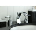 thumbnail image 7 of Milano Widespread Bathroom Faucet with Double Lever Handles Finish: Polished ..., 7 of 7
