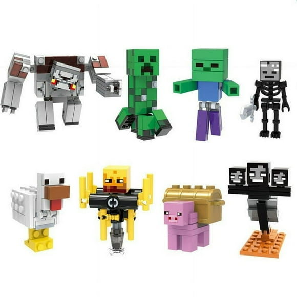 Minecraft Characters Minifigures Toy Building Kit Compatible For LEGO Playset , Age 6+