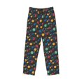 thumbnail image 2 of Vsdgher Vintage Records Print Mens Pajama Pants Sleep & Lounge Pants, PJ Bottoms With elastic waistb and Pockets, 2 of 5