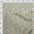 thumbnail image 3 of oneOone Cotton Poplin Light Yellow Fabric Floral Craft Projects Decor Fabric Printed By The Yard 42 Inch Wide, 3 of 4
