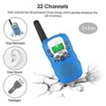 thumbnail image 3 of 2024 New Kids Walkie Talkie 3-pack, 3 Mile Long Range, With Backlit Lcd Flashlight For Kids Ages 3-12, 2-way Radio Toys For Boys And Girls, 3 of 3