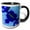 Black/White, variant on 3drose, Beauty of the Praying Mantis, 11oz Two-tone Red Mug
