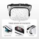 thumbnail image 5 of Fotbe Airplane Cangurera Cuadrada con Estampado de Doble Capa, Bolsa de Cintura Ajustable Mini para Hombres y Mujeres, 5 of 9
