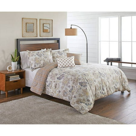 Better Homes and Gardens Vintage Jacobean 5-Piece Bedding Comforter Set,