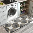 thumbnail image 3 of Gray White Gold Marble Pattern Kitchen Rug Mat,Kitchen Runner Rugs Non Skid Washable,Decorative Kitchen Floor Mats for Kitchen,Sink,Laundry,17"x47.2", 3 of 7