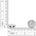 thumbnail image 6 of Gem Stone King 925 Sterling Silver 3-Stone Ring Set with Oval Moissanite and Mystic Topaz (2.12 Cttw, Size 8), 6 of 6
