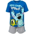 thumbnail image 3 of Disney Pixar Monsters Inc. Mike Sully Big Boys T-Shirt and Mesh Shorts Outfit Set Toddler to Big Kid, 3 of 5