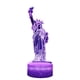 thumbnail image 1 of Lámpara de escritorio USB con luz nocturna acrílica de 7 colores que cambia de color | Luz LED decorativa plana de ABS | Brillo suave y agradable a la vista | Regalo de cumpleaños y Navidad para n, 1 of 1