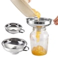 thumbnail image 4 of pdqouc 2 Pcs Entonnoir de Mise en Conserve en Acier Inoxydable à Grand Ouverture Entonnoir pour Pots à Grand Ouverture avec Poignée pour Pots à Grand Ouverture et Ouverture Régulière Entonnoir à Confiture en Métal de Qualité Alimentaire (Grand+petit), 4 of 9