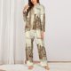 thumbnail image 2 of Balery New York Conjunto de Pijama con Estampado para Mujer, Conjunto de Dos Piezas con Manga Larga, Ropa de Dormir Suave con Bolsillos, Pijamas Cómodos-Medium, 2 of 7