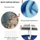 thumbnail image 4 of Juego de 4 piezas de decoraciones navideñas para baño, funda para asiento de inodoro, alfombra, cortina de ducha, juego de Papá Noel, alce, muñeco de nieve, decoración para baño, 4 of 8