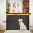thumbnail image 2 of VERASTE Retractable Gate, Mesh Gate, 33"/41"Tall Safety Gate for Doorways, Stairs, Hallways, Indoor/Outdoor, (Black/White/Grey), As A Holiday Gift, 2 of 21