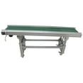 thumbnail image 3 of INTBUYING PVC Belt Inclined Conveyor Double Guardrails Fence with Baffles Packaging Supply 70.8"*11.8" Green, 3 of 9