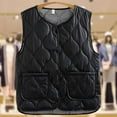 thumbnail image 2 of Quilted Jackets For Women Sevevn Women's Lightweight Quilted Puffer Vest Sleeveless Button Padded Gilet, 2 of 3