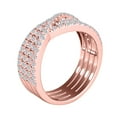 thumbnail image 3 of Aone 0.75 Carat Lab Grown Diamond Wedding & Engagement Rose Gold Ring for Women, 3 of 5