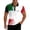 Black, variant on Men's Polo Shirts Men's Short Sleeve Zip Neck Polo Shirt Italian Flag Print Modern Themed Casual Climate Comfort Everyday Style Lightweight Breathable Black L