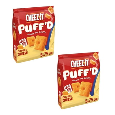 ( 2 Pack ) Cheez-It Puff'd Cheesy Baked Snacks Bag, Double Cheese, 5.75 Oz