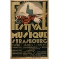 thumbnail image 2 of René Allenbach 11x14 Gold Ornate Wood Frame and Double Matted Museum Art Print Titled - Music Festival, Strasbourg (1932), 2 of 4