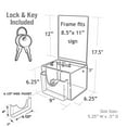 thumbnail image 3 of Azar Locking Plastic Suggestion Box Clear (206388), 3 of 3