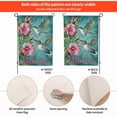 thumbnail image 4 of Yolandalse Graden Flag Hummingbirds Floral Butterfly Welcome Home Decorative Outdoor Yard Flags Decor 12 X 18 Inch Double Sided Garden Flag Front Porch Decorations, 4 of 7