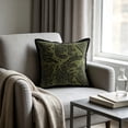 thumbnail image 3 of Halloween Throw Pillow Covers Green Black Leopard Stripe Decorative Cushion Covers Soft Sofa Couch Bed Farmhouses Home Decor 18x18 Inch, 3 of 6