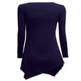 thumbnail image 3 of CHOK Robe Tunique à Manches Longues Col en V Mouchoir Longue Tunique T-Shirt pour Femmes, 3 of 3