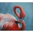thumbnail image 2 of Goebel, Wilhelm 29x26 White Modern Wood Framed Museum Art Print Titled - Figure 8 - Flamingo, 2 of 4