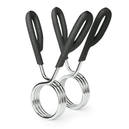 Compass Health 2" Quick Release Chrome Clamp Lock Exercise Collar (2 Piece)