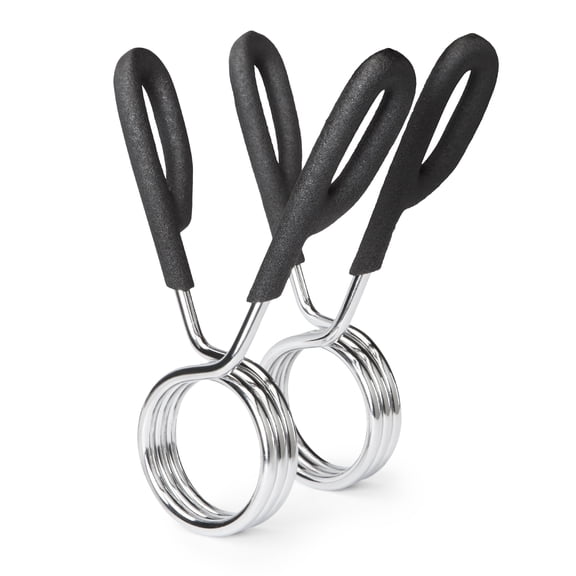 Compass Health 2" Quick Release Chrome Clamp Lock Exercise Collar (2 Piece)