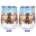 thumbnail image 2 of Merry Christmas Woofmas Xmas Noel Doberman Pinscher Elf Candy Cane Snow 12oz Stainless Steel Wine Tumbler Insulated Cup with Lid Doberman Dog Lover Gifts - 13017, 2 of 5
