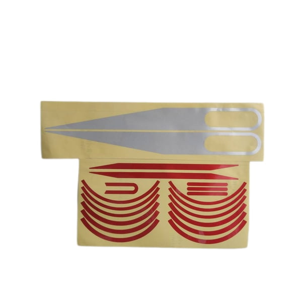 Naiovety Kit de decoración de pegatinas para el cuerpo del monopatín, calcomanía impermeable para patinete, accesorios de adorno adhesivo, reemplazo Patinetes eléctricos Rojo Naiovety OD023653-01