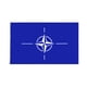 thumbnail image 2 of 90x150cm (5x3ft) Bandera de la OTAN Tela de poliéster Bule Decoración de la bandera de la bandera de la OTAN Ndcxsfigh  Nuevos Originales, 2 of 9