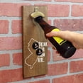thumbnail image 2 of Torched New Jersey Beer Drink Bottle Opener Magnetic Cap Catching 12"x5"x2.5", 2 of 4