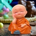 thumbnail image 5 of karymi Aquatic Wood Green Potted Little Monk Decoration Brazilian Wood Baby Buddha Statues Table Decor up to 90% off, 5 of 5
