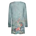 thumbnail image 5 of IROINNID Cardigan for Women Open Front Lightweight Solid Long Sleeve Coat Cardigan Outerwear with Pocket,Green, 5 of 5